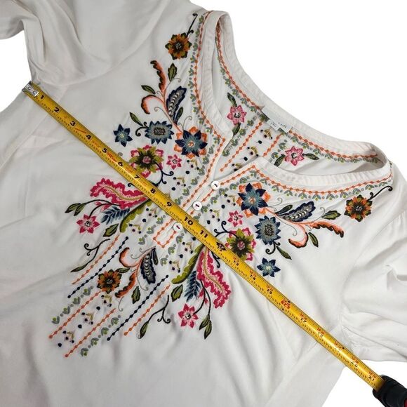 J. Jill Emroidered White Tunic - Picture 12 of 15